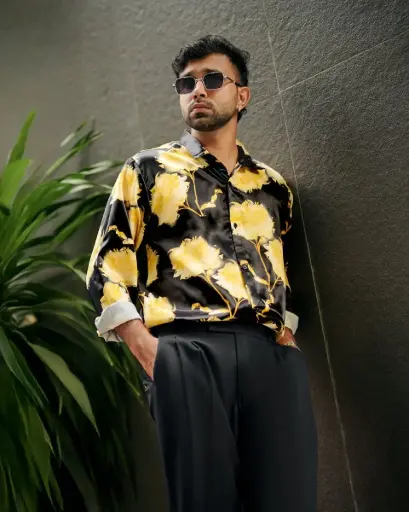 Yellow Floral Shirt